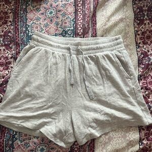 Lou & Grey Light Gray Athletic Shorts
